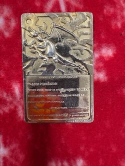 1999 Charizard gold plated