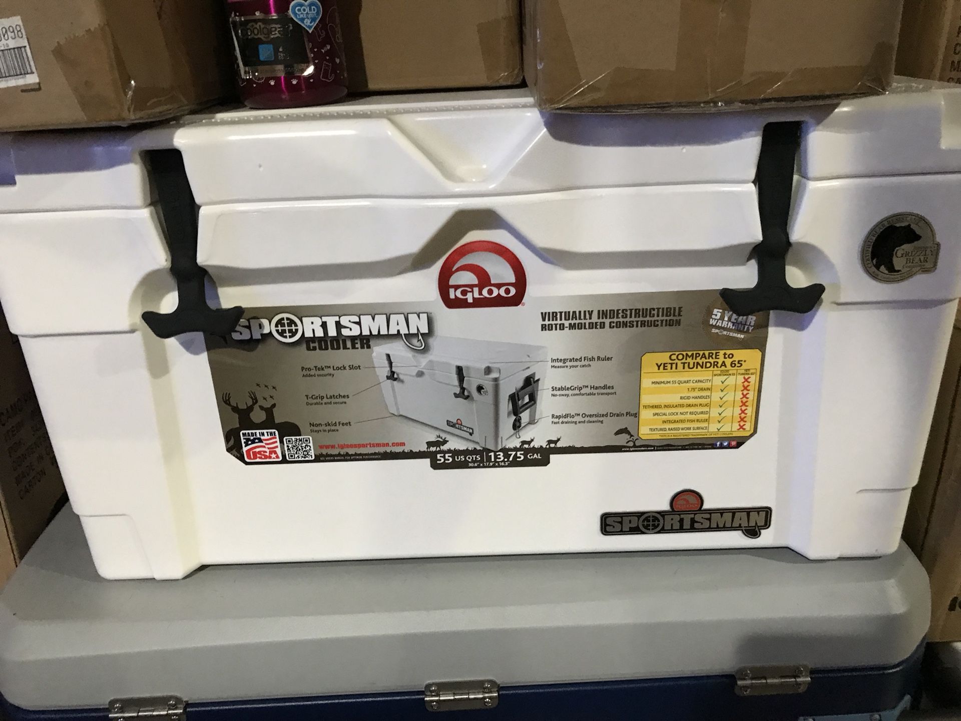 Igloo Sportsman Cooler, White, 55 quart NEW!!! PRICE IS FIRM!!!!!!