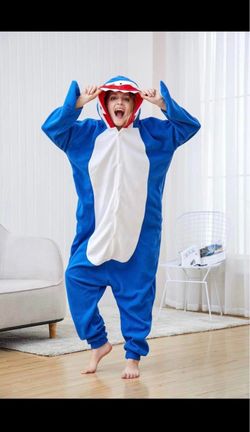 Adult Shark Onesie Pajamas Unisex New size M