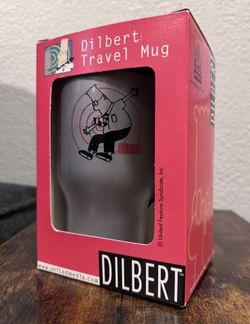 Vintage Dilbert 16oz Travel Mug