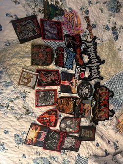 Death metal band patches