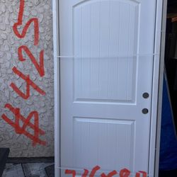 Hermosa Puerta Nueva De exterior De Fiberglass Size 34x80