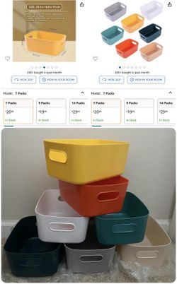(7) Storage Bins $15