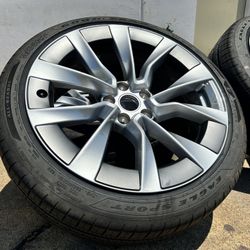 (4) 19" x 8.5" Tesla Model 3 Nova 2024 2025 OEM Wheels Rims Goodyear Tires 85% 235/40R19
