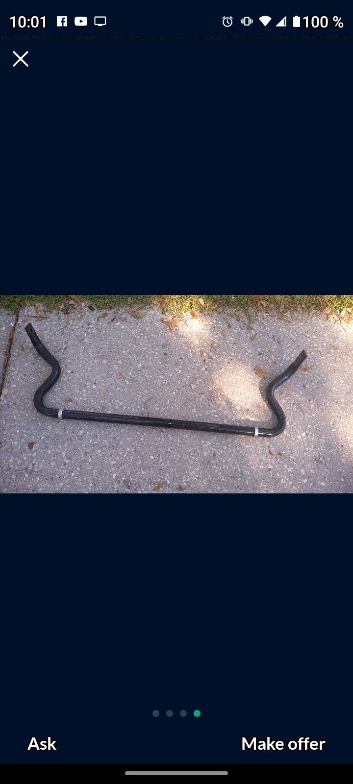 TOYOTA TUNDRA PLATINUM LIMITED EDITION 2017 FRONT SWAY BAR OEM