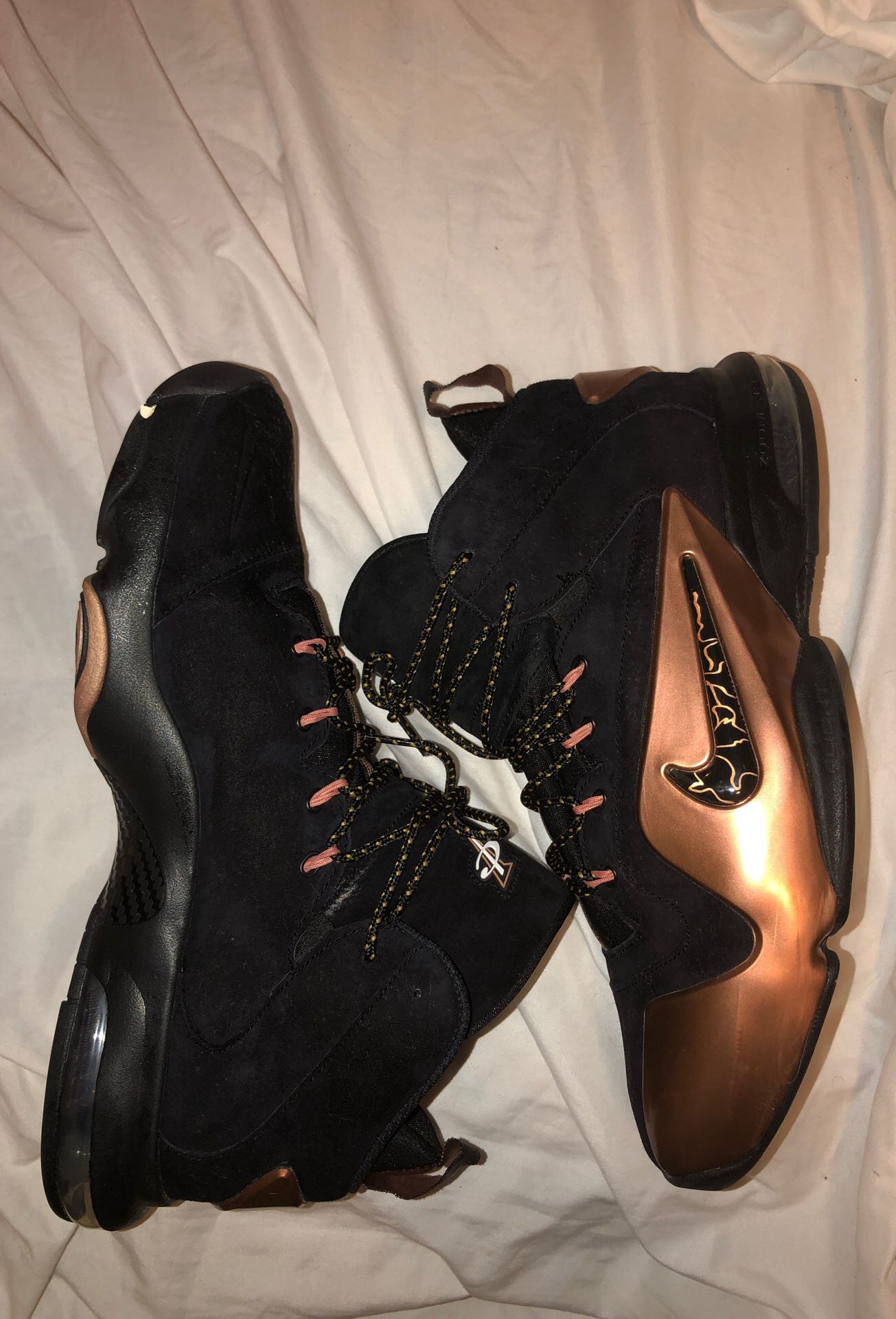 Nike air zoom Penny 6 black copper size 12 men’s basketball shoes