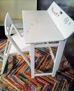 Kids Study Desk & Chair Set – Solid Wood – Assembled – $25