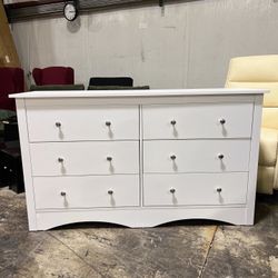 ⛱️⛱️ ..Dresser for Bedroom with 6 Drawers, Modern Chest of Drawers, Wooden Dresser