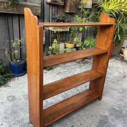Vintage Art Deco Style Solid Wood Bookcase