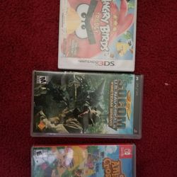 Empty Game Cases Aninal Crossing, Socom, Angry Birds