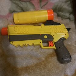Nerf Gun Model Is Fortnight Yellow And Grey Black 