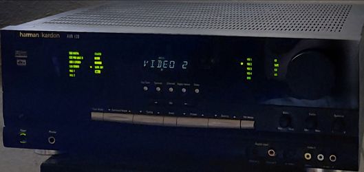 Harmon Kardon AVR-120 AMFM Stereo 5.1 Dolby Surround Audio Video Receiver with Remote and manual