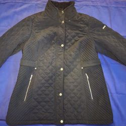 Laundry By Shelli Segal Women's Plus 1X Faux-Fur-Lined Quilted Coat