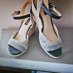 Issac Mizrahi NEW Micah Wedge Sandals sz 10