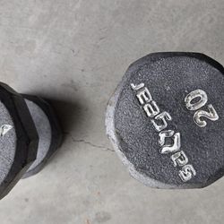 20 Lb Iron Curling Bars
