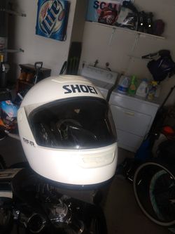 Shoei helmet. Small white
