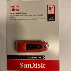 SanDisk Ultra 64GB USB 3.0 Flash Drive