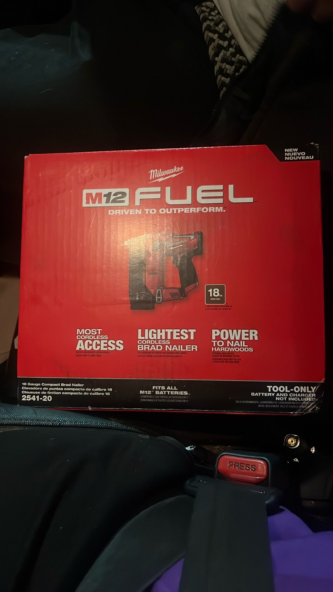 Milwaukee M12 Fuel 18 GA Brad Nailer $120