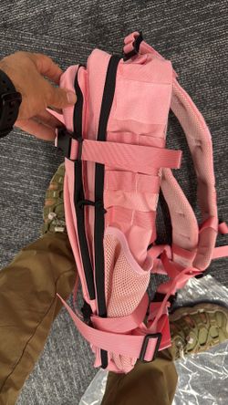 25L Tactical Backpack for Men and Women Military Backpack Small Assault Pack Molle Backpack Bug Out Bag Travel Rucksack Daypack (Pink)