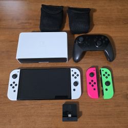 White Nintendo Switch Oled Bundle