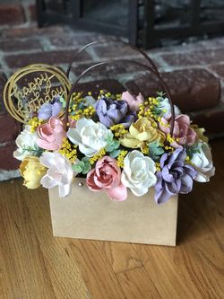 Wood Flowers Gift