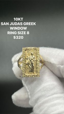 10KT SAN JUDAS RING SIZE 8
