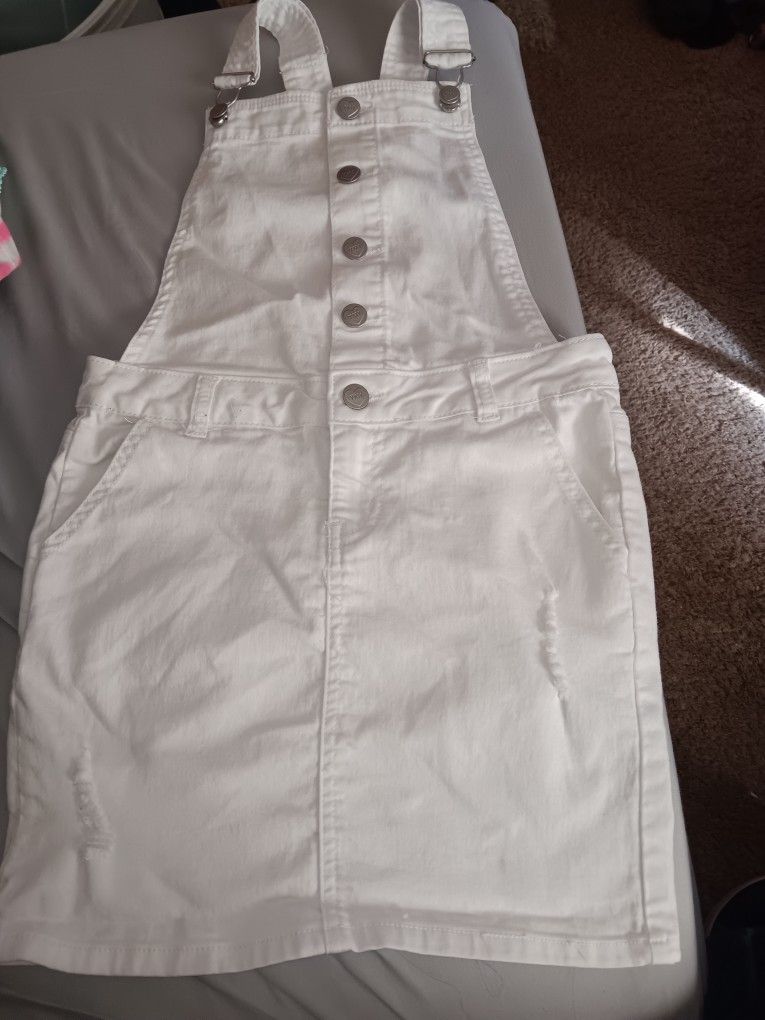 Girls Size 8, YMI OVERALLS JEAN DRESS