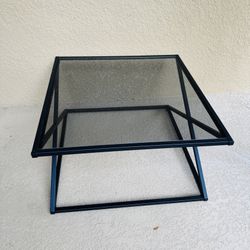 Tinted Glass Top Coffee Table w/ Metal Frame - NEW - Size in Pics $50  