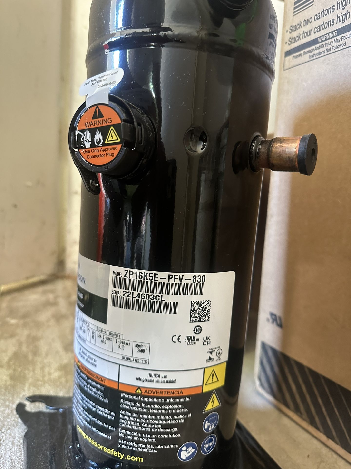 1 Ton Copeland Scroll Compressor Brand New