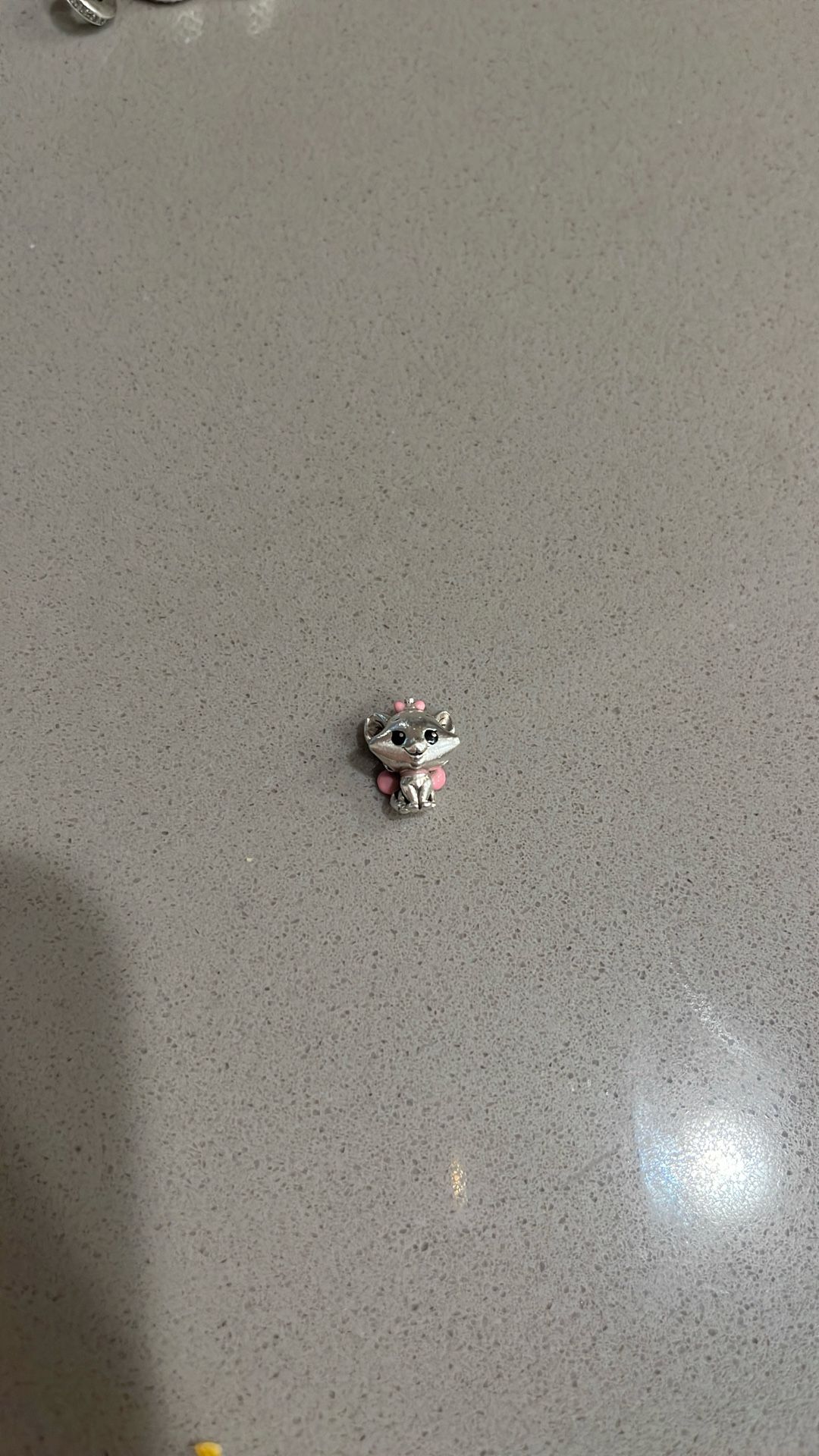 Silver Cat Pandora Disney Charm