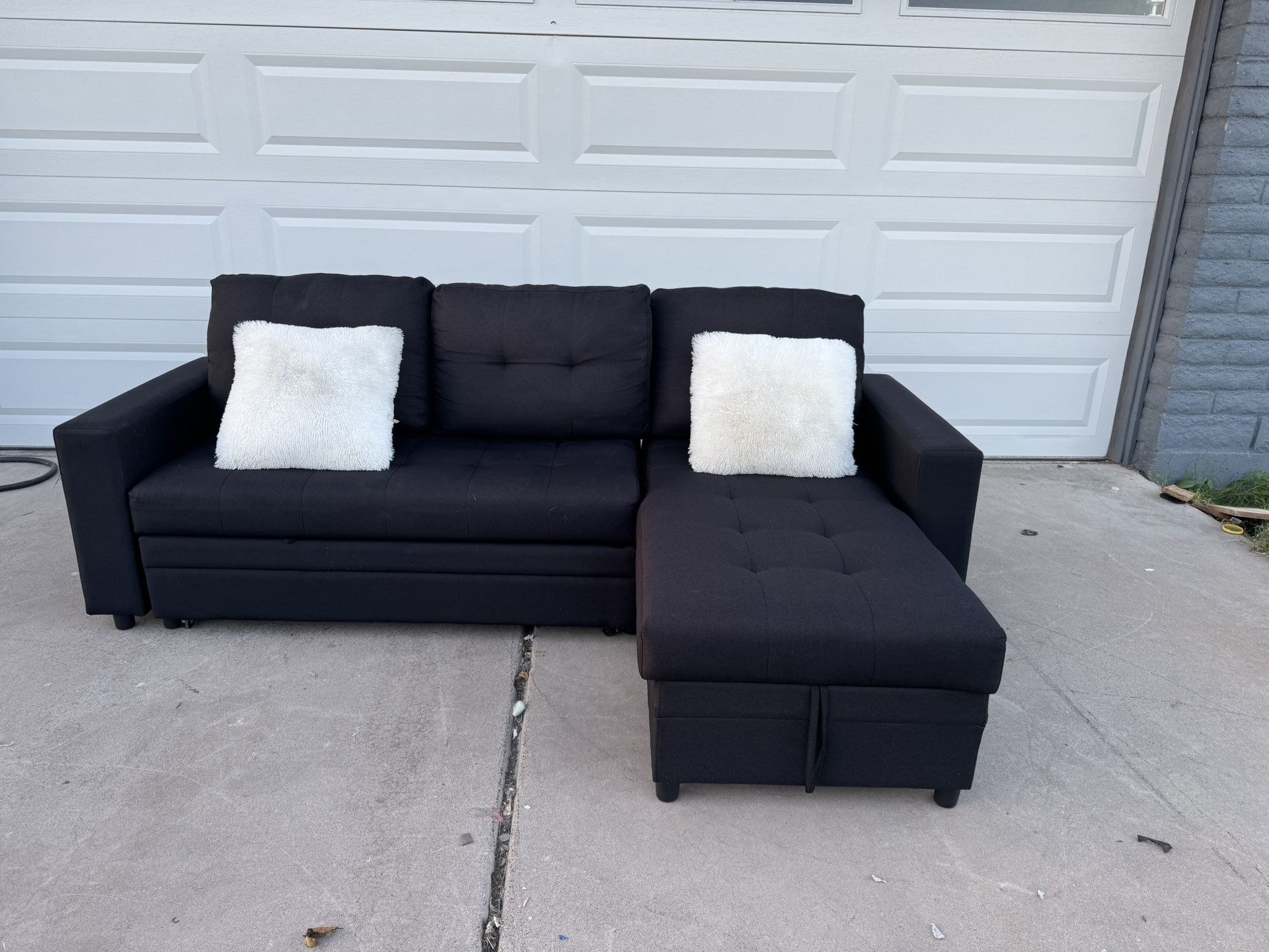 Sectional Sofa Couch Pull Out Bed Matress Sala 