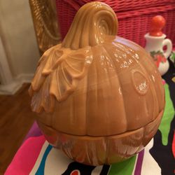 Longaberger Slag Glass Pumpkin 