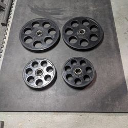 Hudson Steel Revolver Urethane Olympic weight plates rubber gym exercise fitness workout barbell