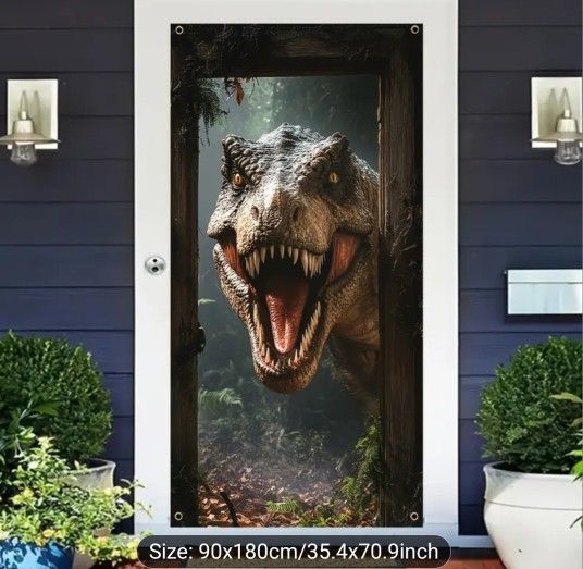 Dinosaur Door Hanger/ Backdrop 