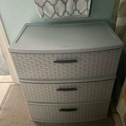 Plastic Gray Drawers 