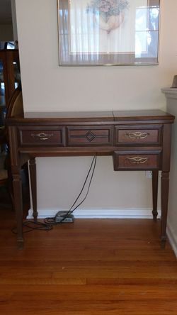 Antique Sears sewing machine table