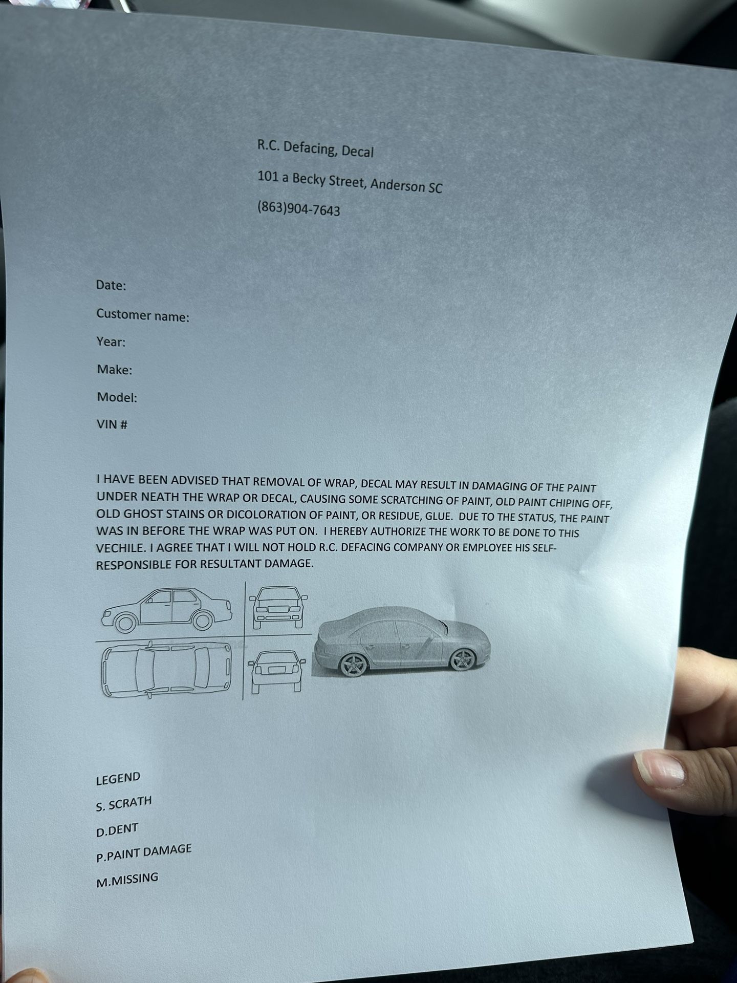 Removal Of Car Wrap