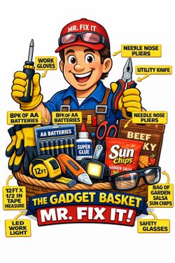The Gadget Basket for Mr. Fix It - Marked Down $60 to $50