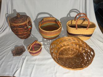 Hand woven baskets- Lot $85