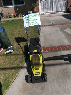 Lawn mower blower trimmer blower weed eater
