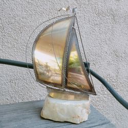 Sailboat sculpture