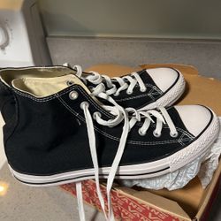Black Converse High tops (new/never worn)