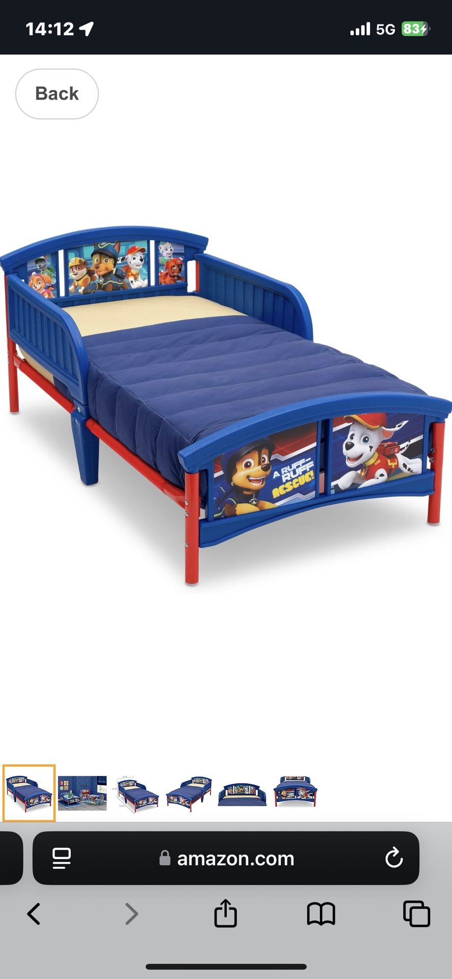 Toddler Bed Nick Jr. PAW Patrol