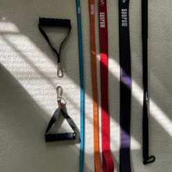 Resistance Training Bands, Grips And Bar
