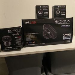 COMBO CAR AUDIO 8 MIDS SPEAKER TWESTER AND DRIVER ORION