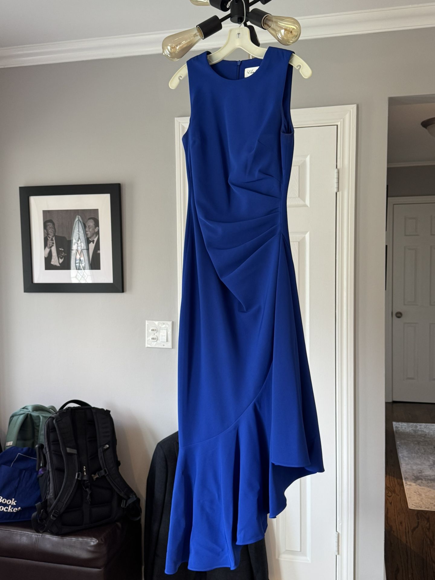 Eliza J Blue Midi Cocktail Dress Size 4