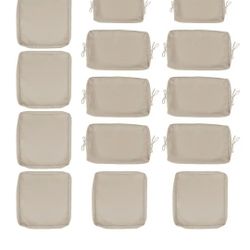 Cushion Covers for 7-Pieces (6-Seaters) Wicker Rattan Sectional Sofa, 14-Pack Cushion Slipcovers Set Seat and Back