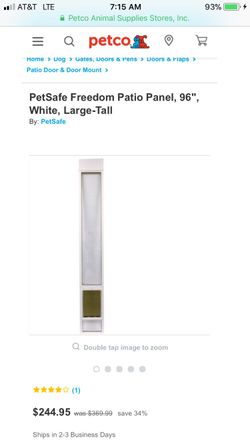 Pet safe patio panel