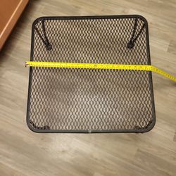 Pair Of Black wrought Iron End Tables 