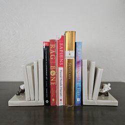 Pair Of Fitz & Floyd Ceramic Bookends